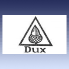 žalud v trojúhelníku s nápisem Dux, razítko nebo vtlačeno do hmoty